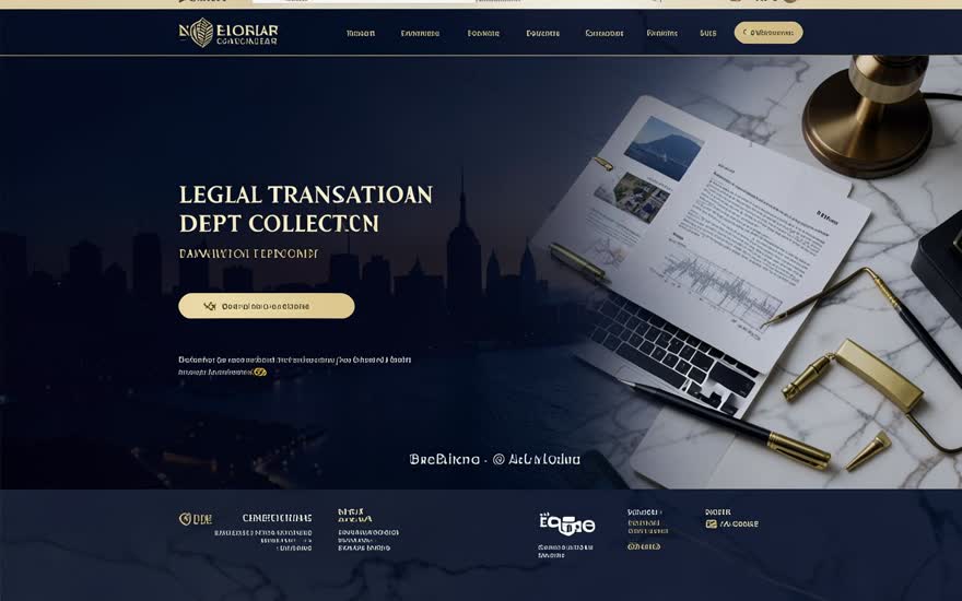 صورة من موقع Diwan Al Maani — Legal Translation & Debt Collection — Live Site